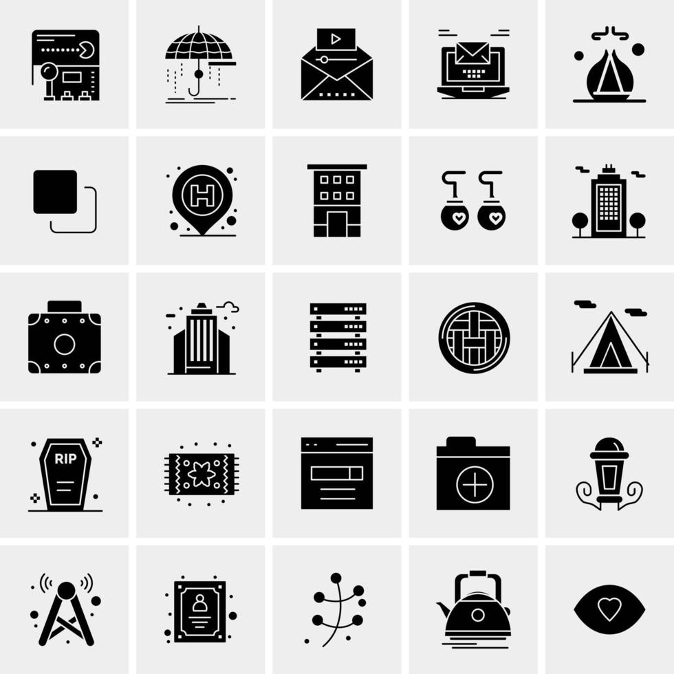 25 universelle Business-Icons Vektor kreative Icon-Illustration zur Verwendung in Web- und Mobilprojekten