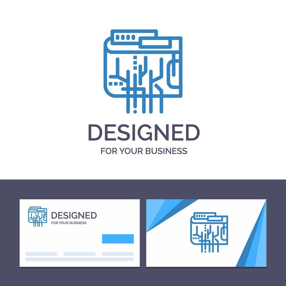 kreative visitenkarte und logo-vorlage kryptowährung währung digital internet multi vektorillustration vektor