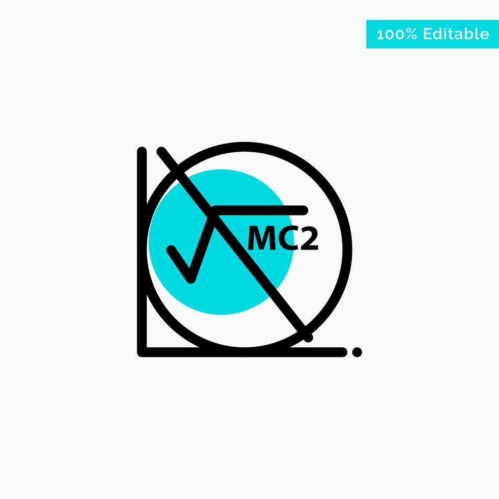 matematik formel matematik formel utbildning turkos markera cirkel punkt vektor ikon