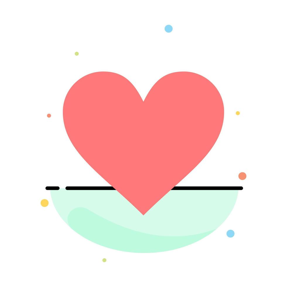 kärlek Instagram gränssnitt tycka om abstrakt platt Färg ikon mall vektor