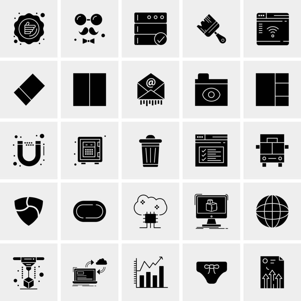 25 universelle Business-Icons Vektor kreative Icon-Illustration zur Verwendung in Web- und Mobilprojekten