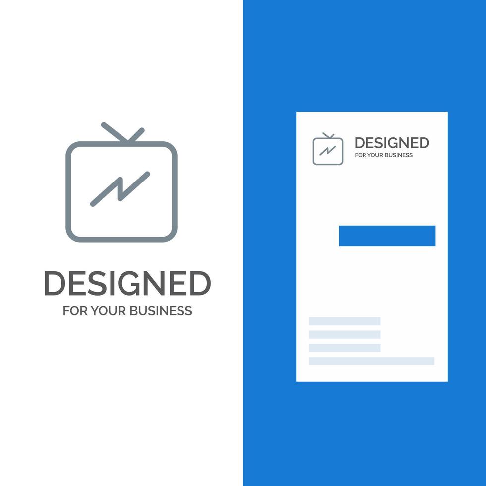Twitter Power Refresh graues Logo-Design und Visitenkartenvorlage vektor