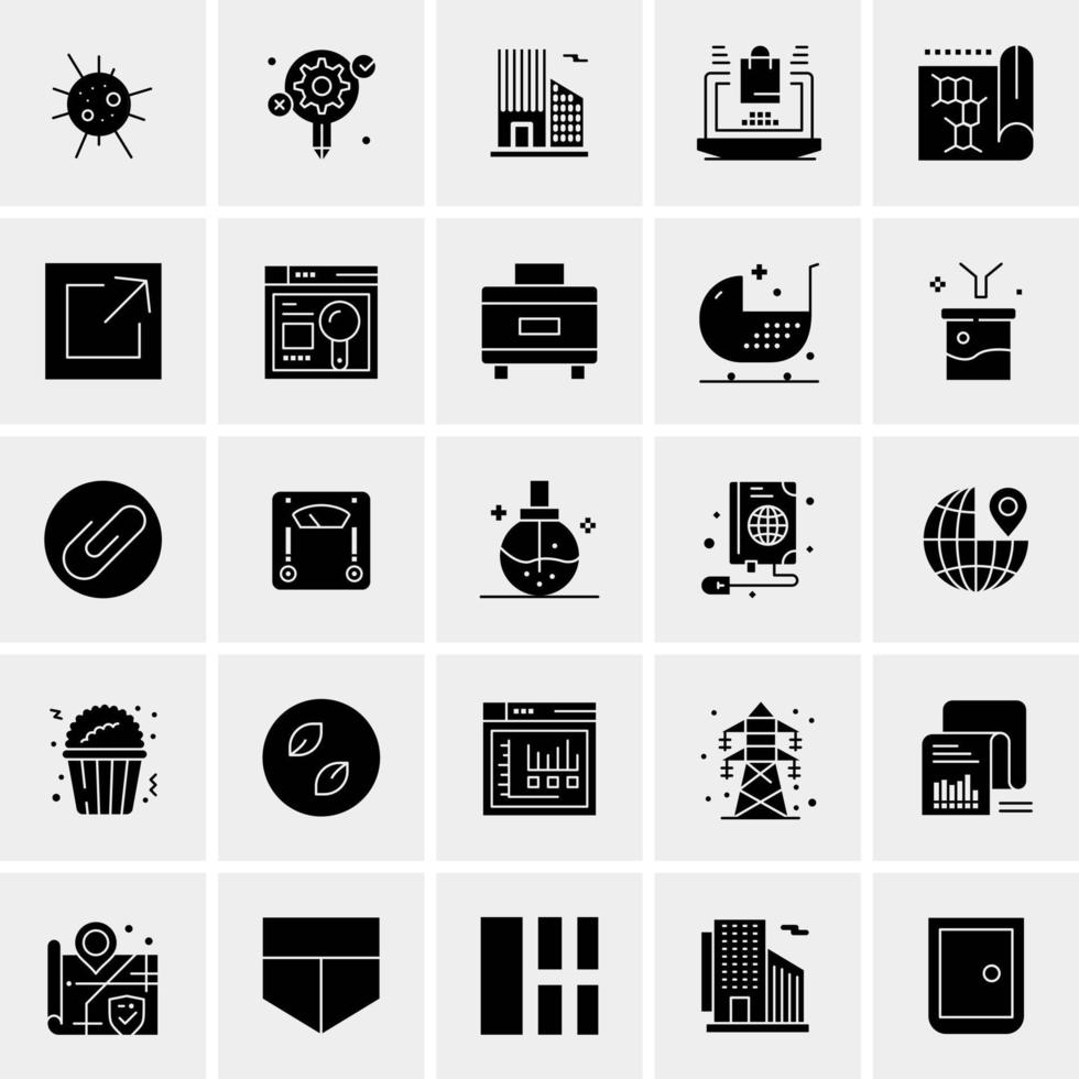 25 universelle Business-Icons Vektor kreative Icon-Illustration zur Verwendung in Web- und Mobilprojekten