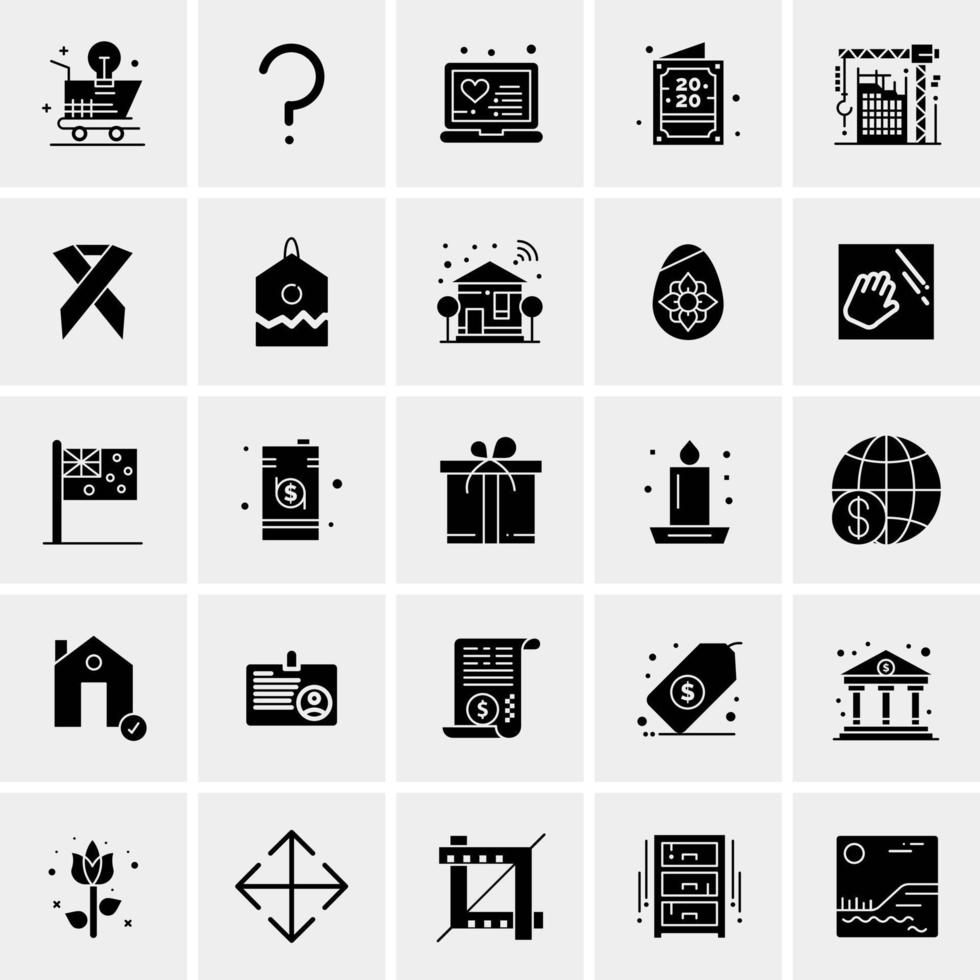 25 universelle Business-Icons Vektor kreative Icon-Illustration zur Verwendung in Web- und Mobilprojekten