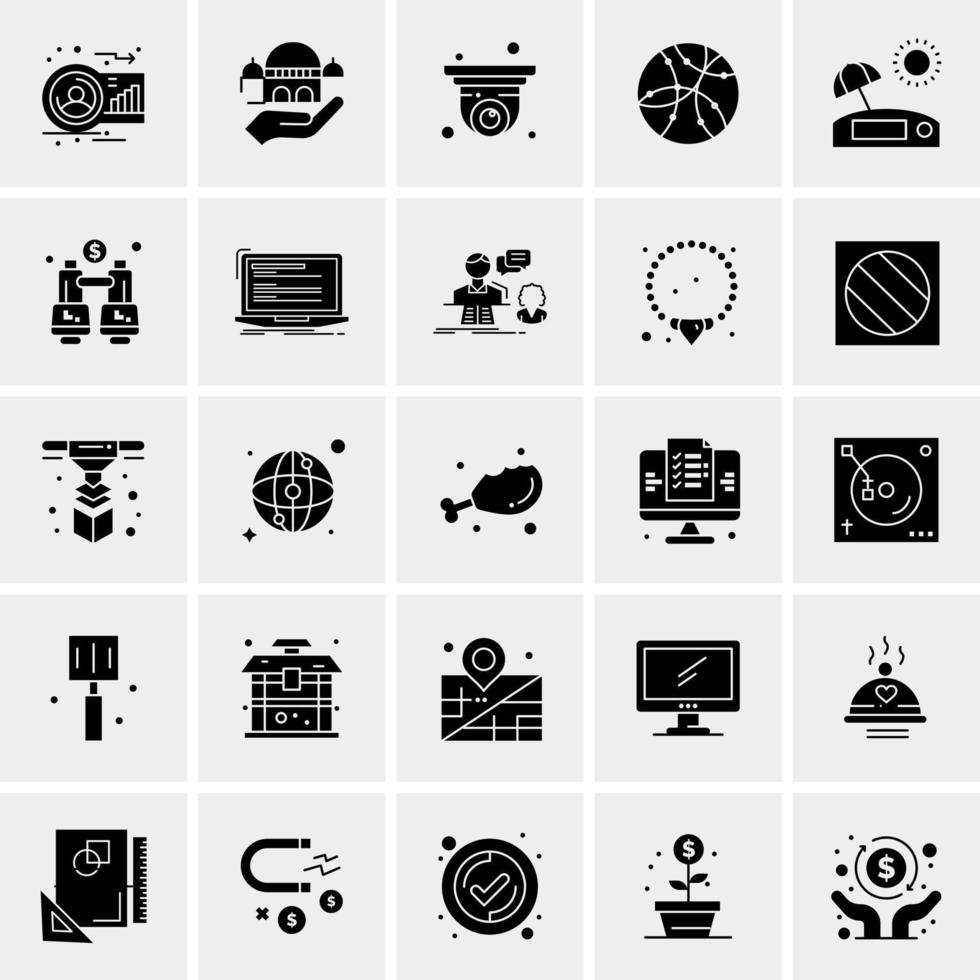 25 universelle Business-Icons Vektor kreative Icon-Illustration zur Verwendung in Web- und Mobilprojekten