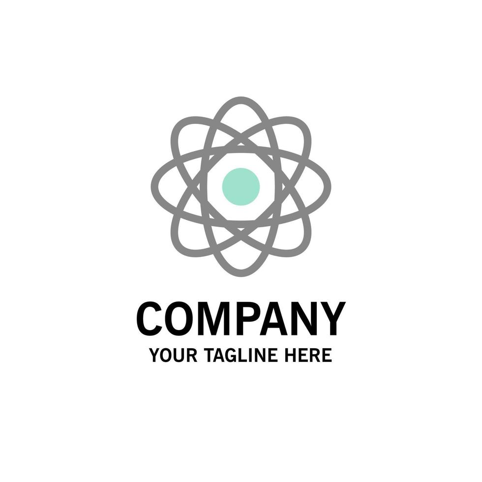 atom biokemi kemi laboratorium företag logotyp mall platt Färg vektor