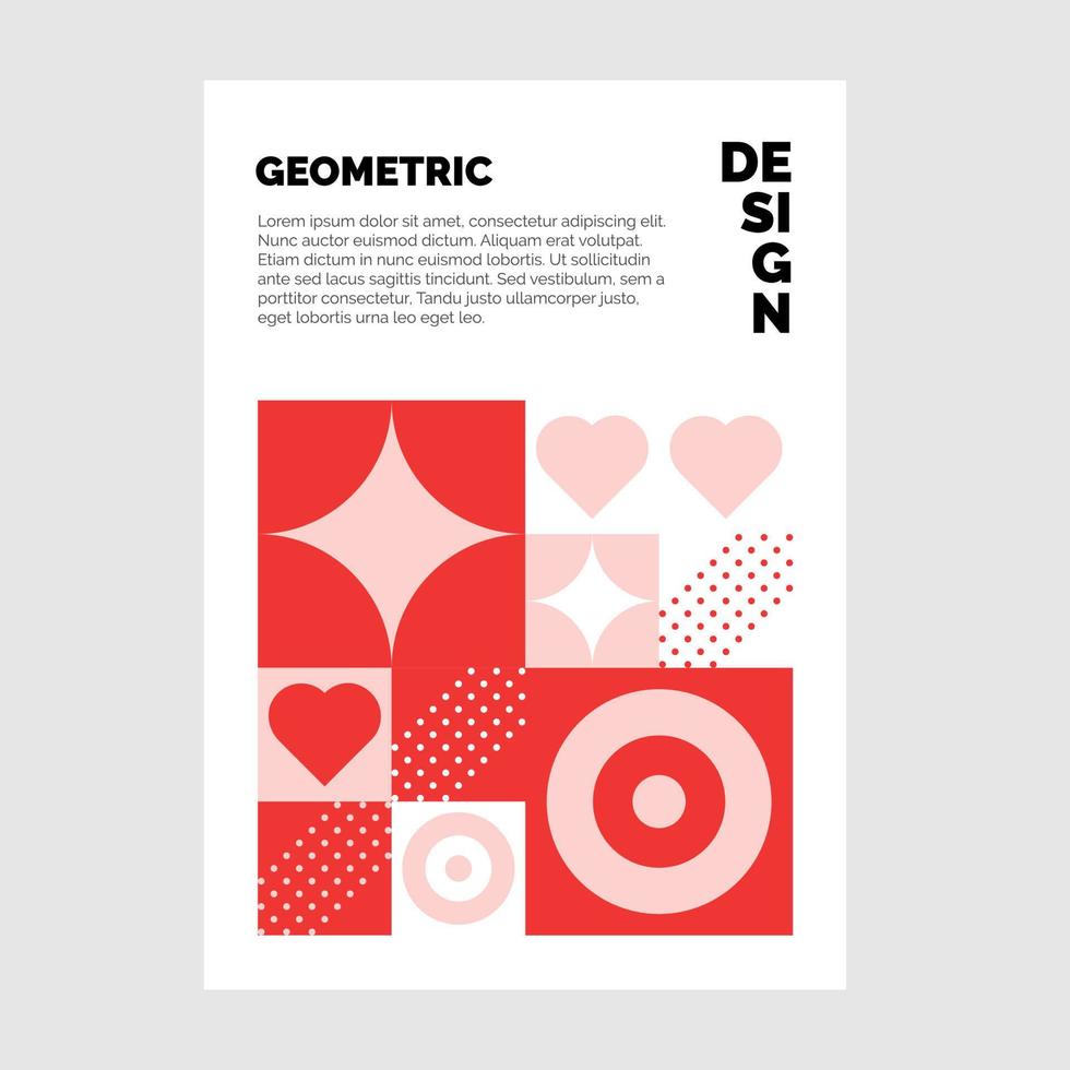 färgrik geometrisk broschyr bakgrund vektor illustration