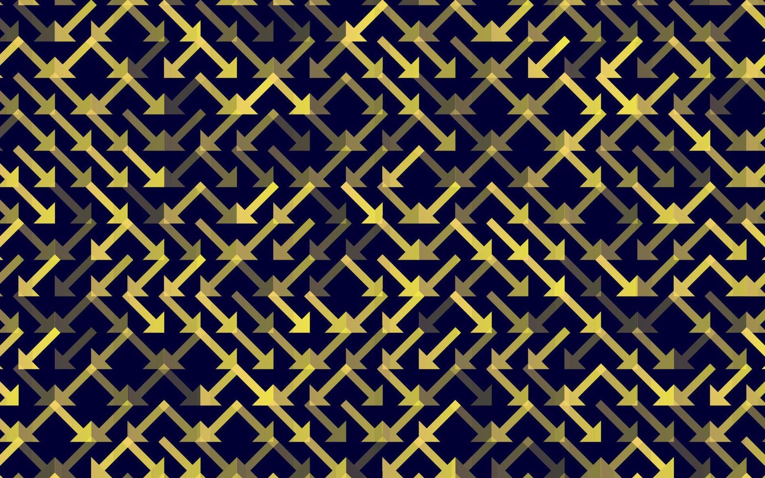 Pfeil Vektor Musterdesign Banner. geometrische gestreifte Verzierung. monochromer linearer Hintergrund