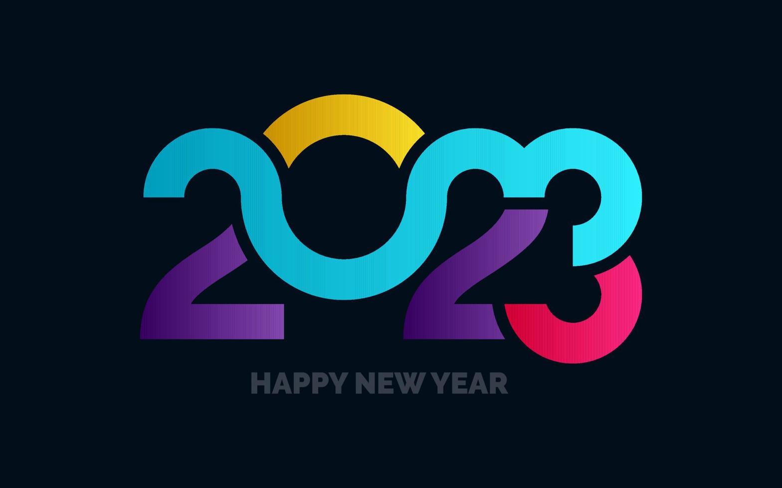 2069 Lycklig ny år symboler. ny 2023 år typografi design. 2023 tal logotyp illustration vektor