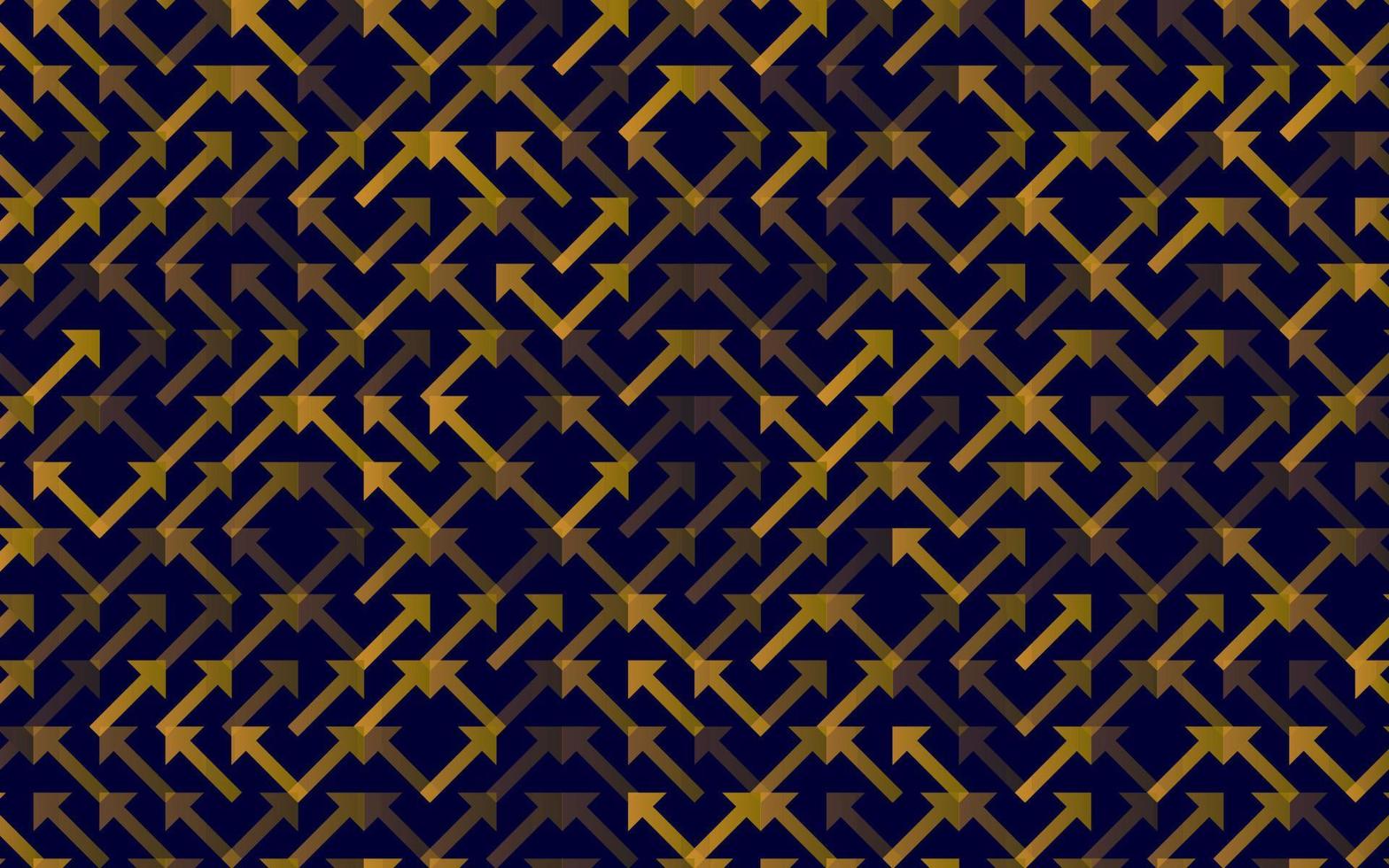 Pfeil Vektor Musterdesign Banner. geometrische gestreifte Verzierung. monochromer linearer Hintergrund