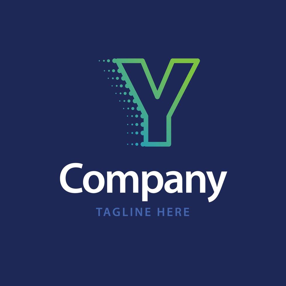 y-Technologie-Logo. Design der Unternehmensmarkenidentität vektor