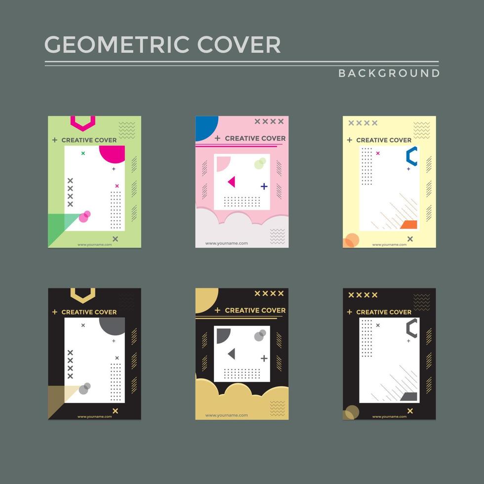 geometrisches Cover-Design vektor