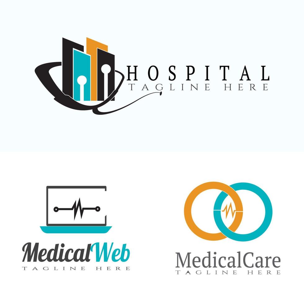 medicinsk vård ikon eller logotyp för appar eller webbplatser vektor