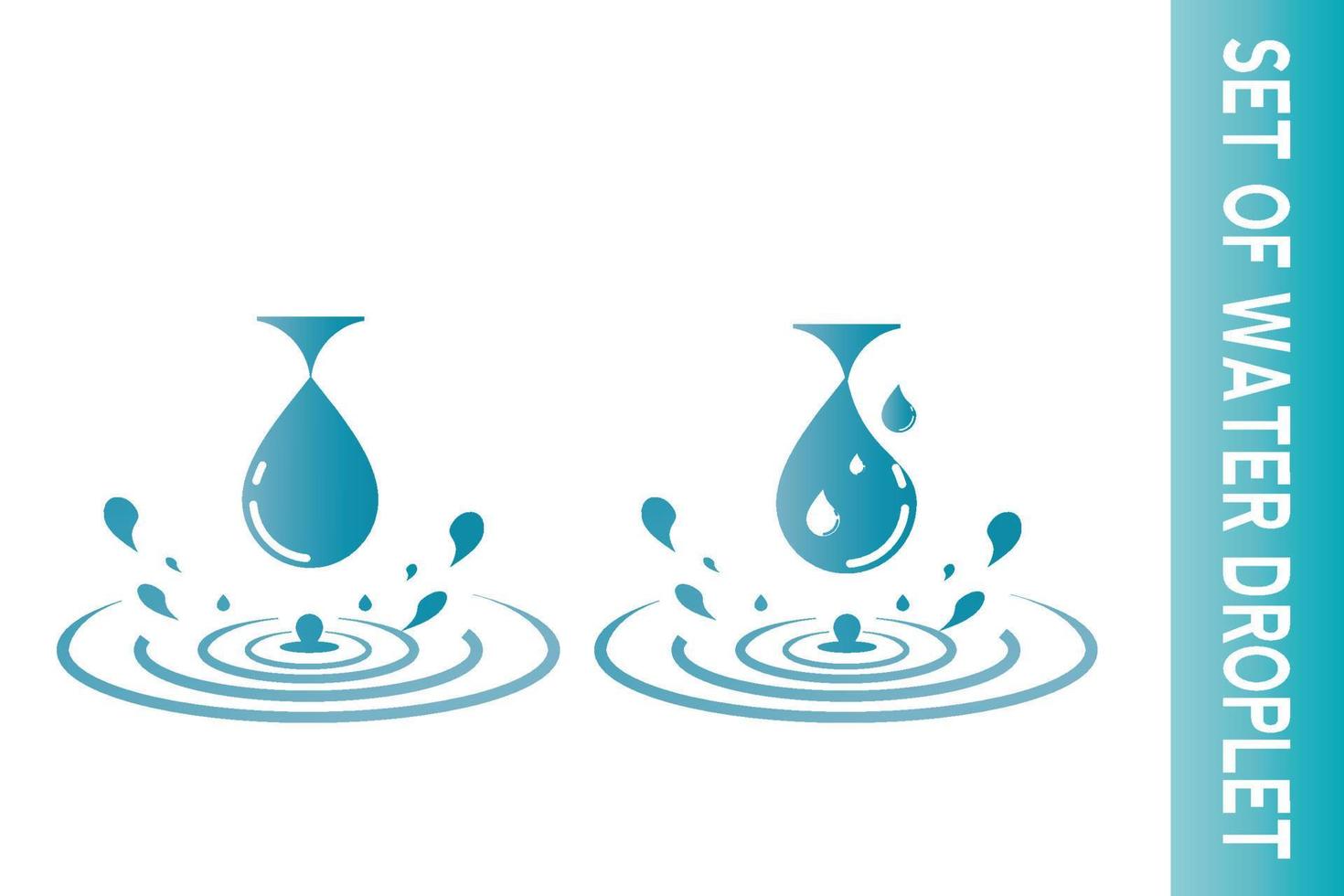 vattendroppe ikon vektor