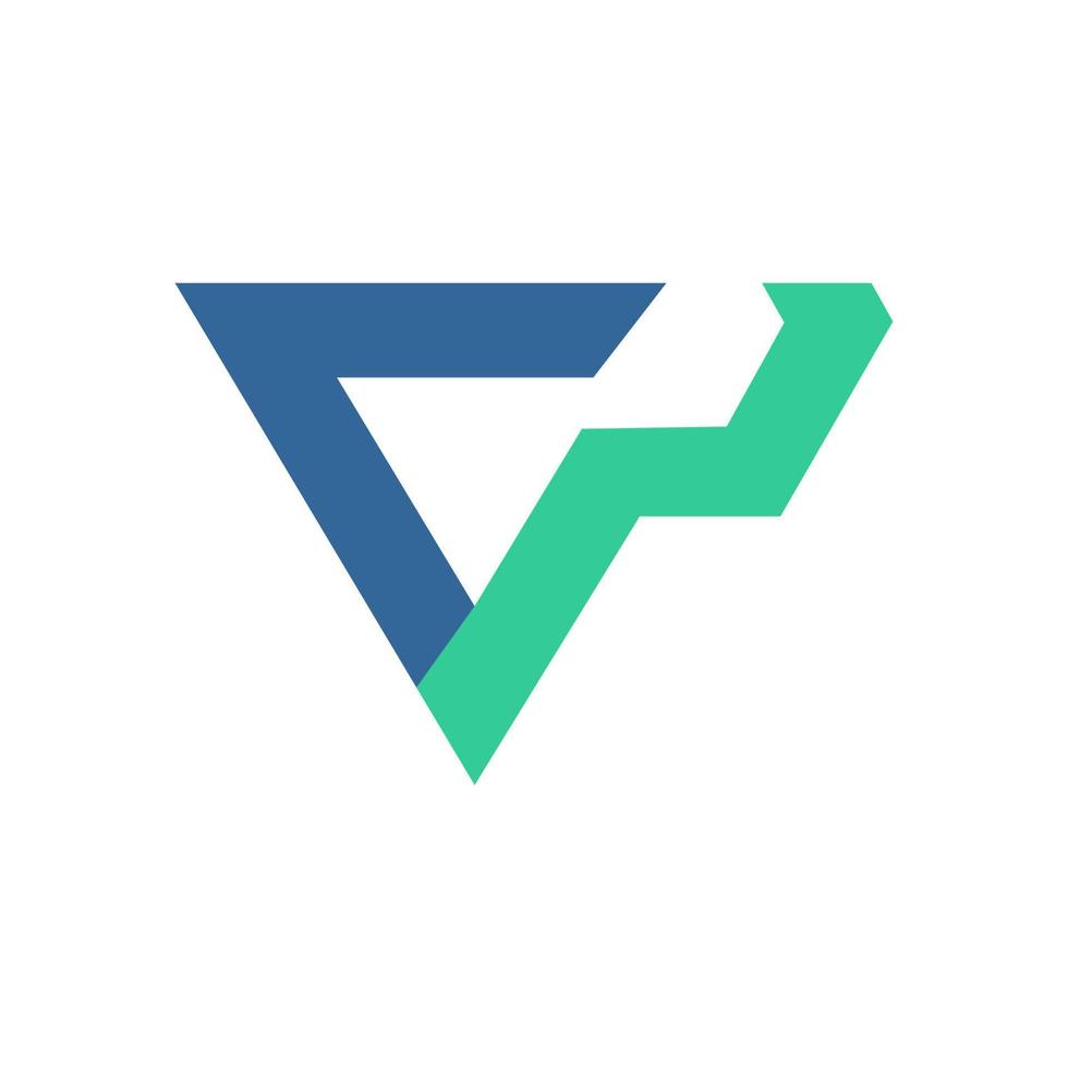 vp första logotyp vektor, första varumärke namn, rena och stark företag logotyp design vektor