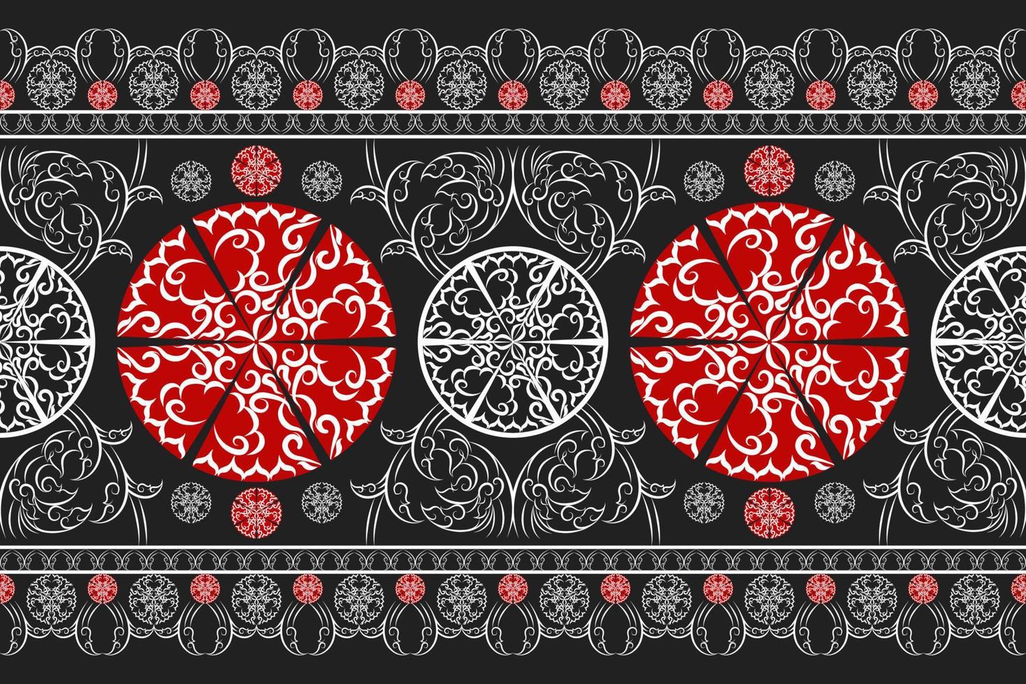 etnisk tyg mönster designad från geometrisk former etnisk asiatisk stil tyg mönster Begagnade för Hem dekoration, matta arbete, inomhus- och utomhus- använda sig av. vektor