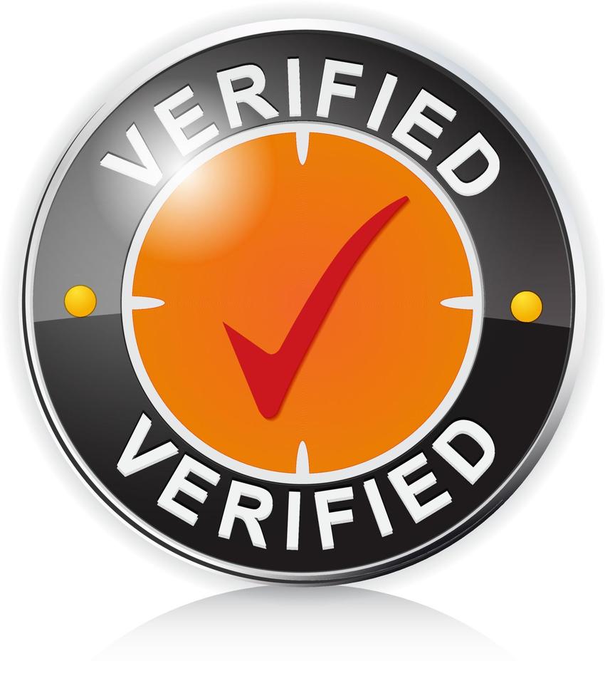 verified checklista tecken cirkel isolerat vektor