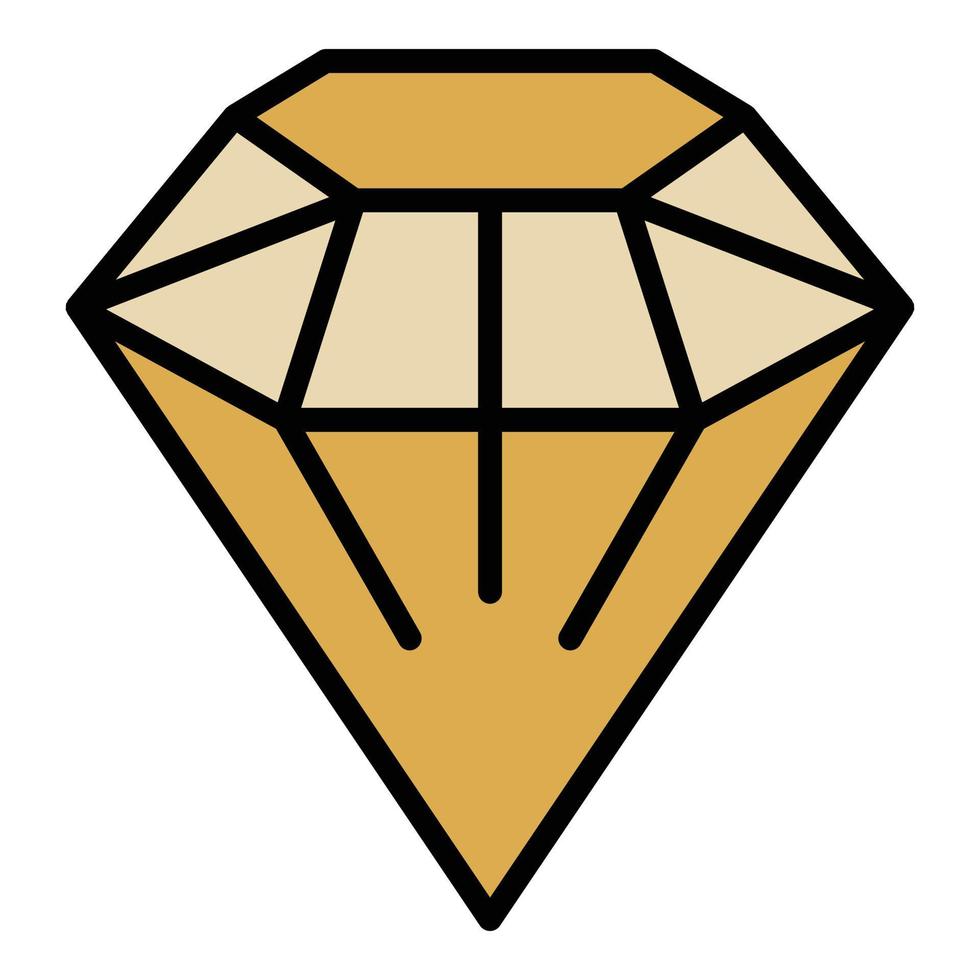 mode diamant ikon Färg översikt vektor