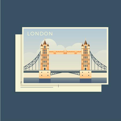 Vykort Of The World England Vector