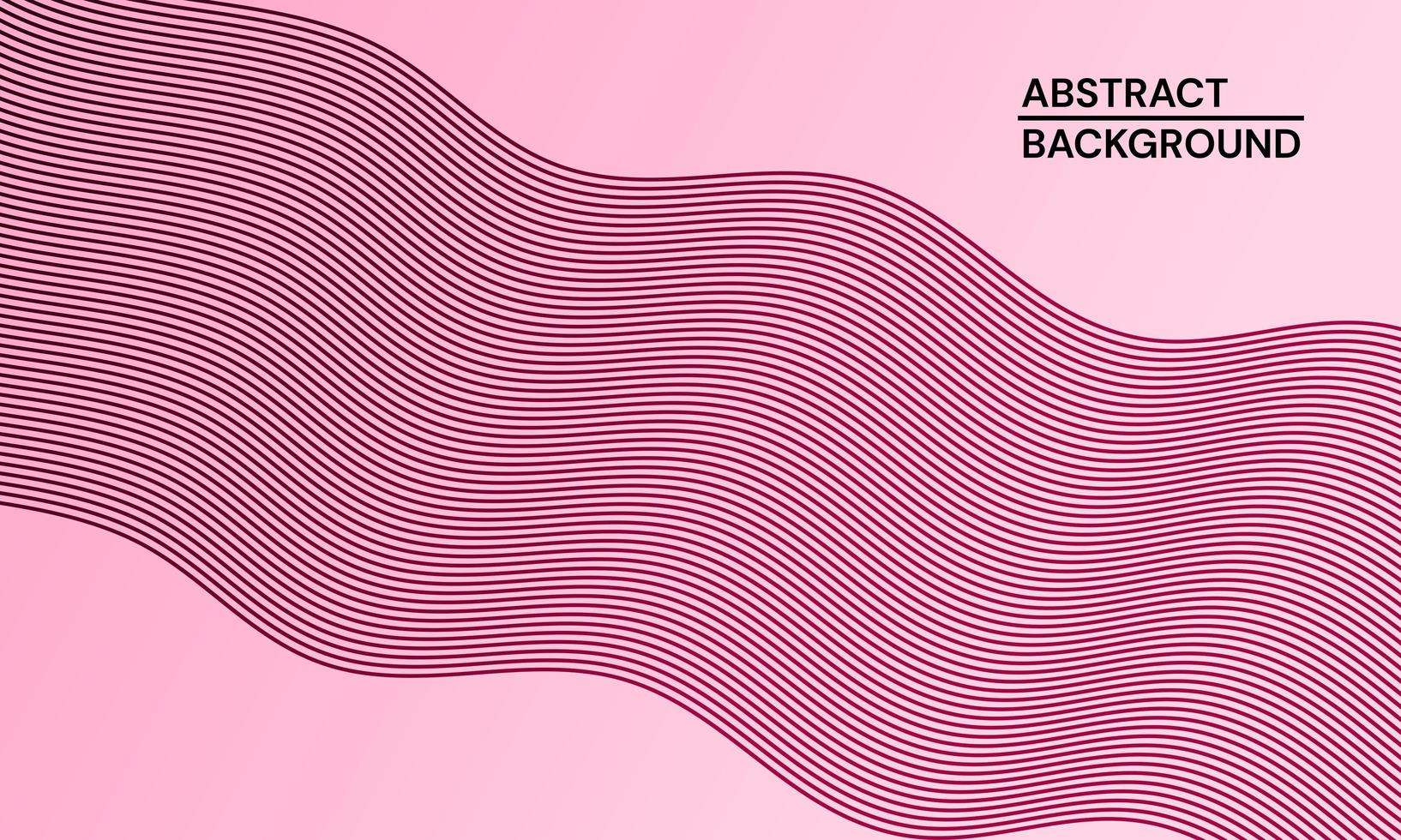 modern abstrakt bakgrund med rosa vågiga linjer vektor