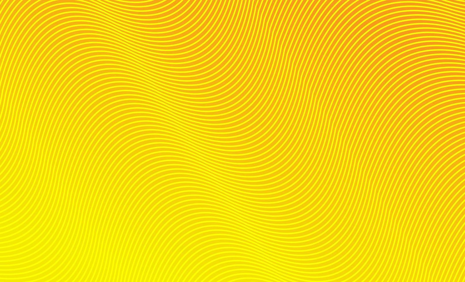 abstrakt gul bakgrund med vågig linje vektor