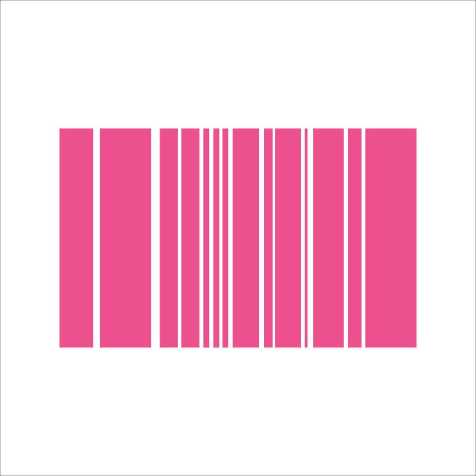 Barcode-Symbol zweifarbig scannen vektor