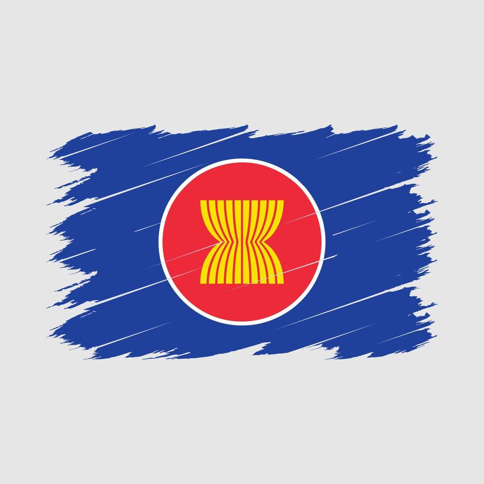 asean flagga borsta vektor