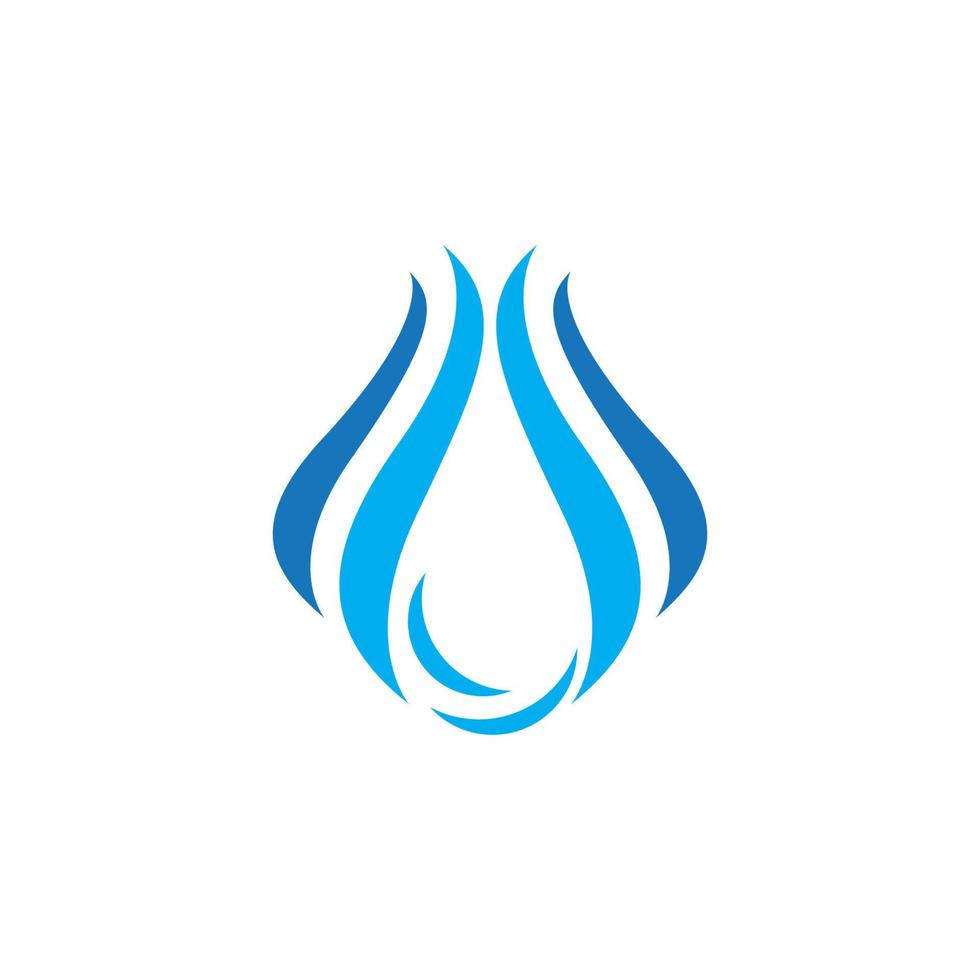 Wassertropfen-Logo-Vorlage vektor