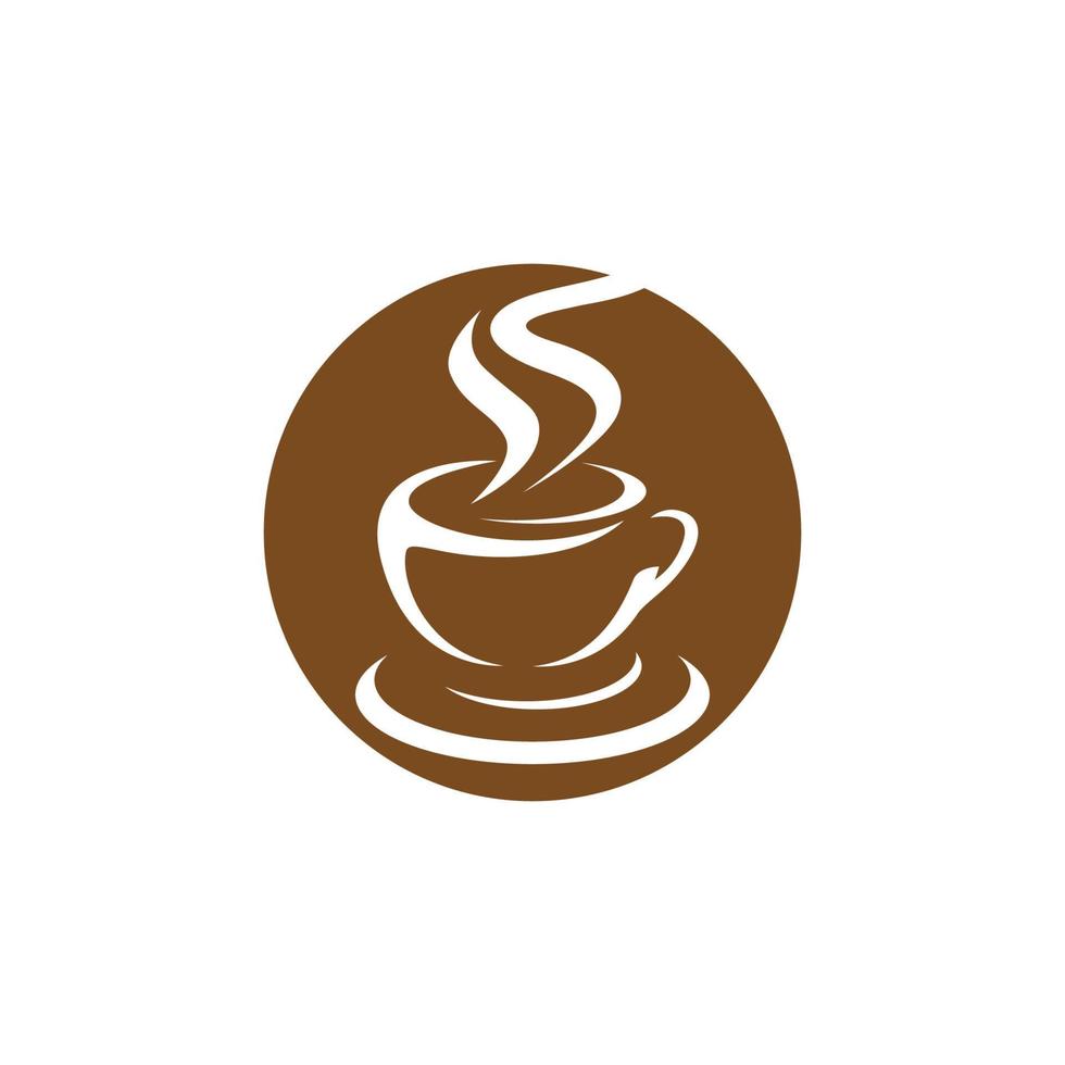 Kaffeetasse-Logo-Vorlage vektor