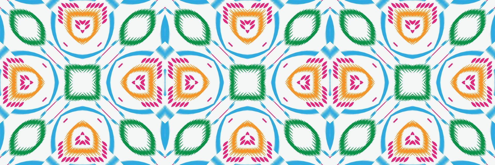 ikat chevron batik textil nahtloses muster digitales vektordesign für druck saree kurti borneo stoff grenze pinsel symbole muster designer vektor