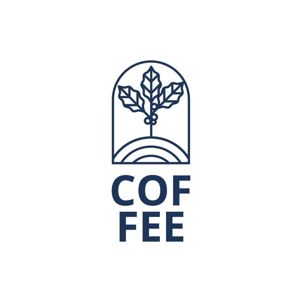 klassisk kaffe logotyp illustration mall design vektor