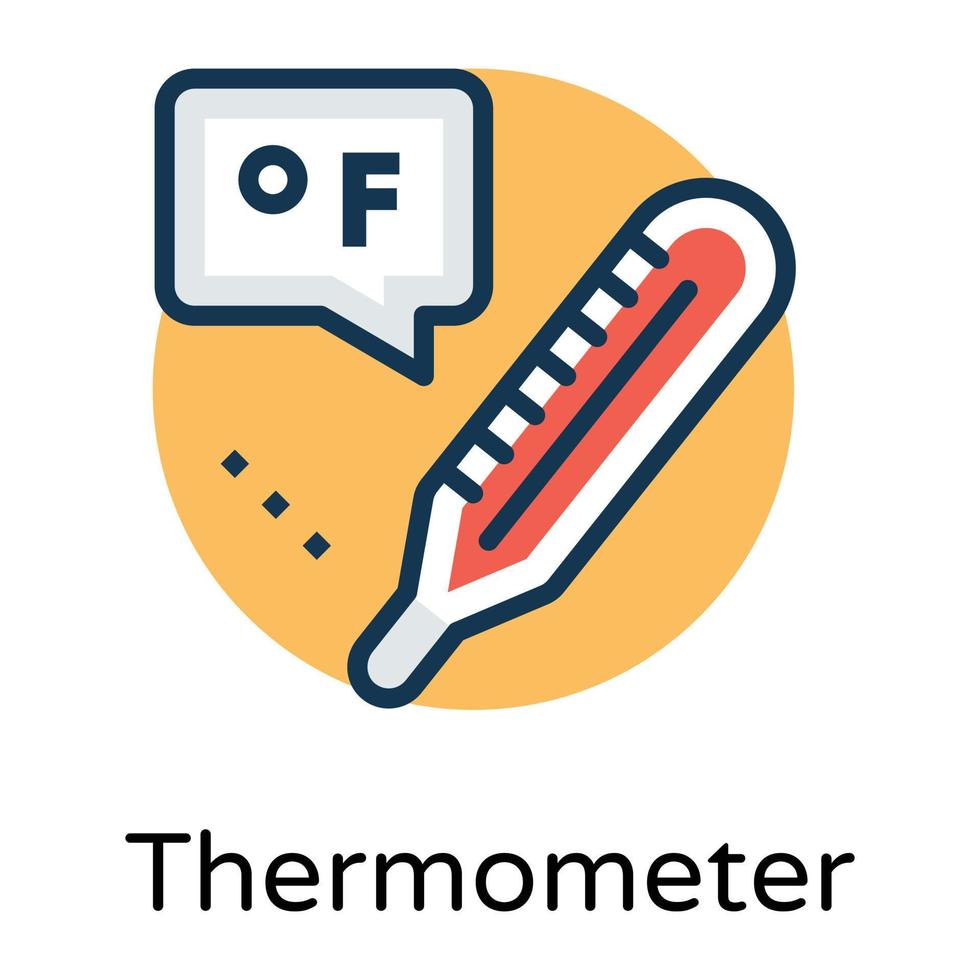 trendige Thermometerkonzepte vektor