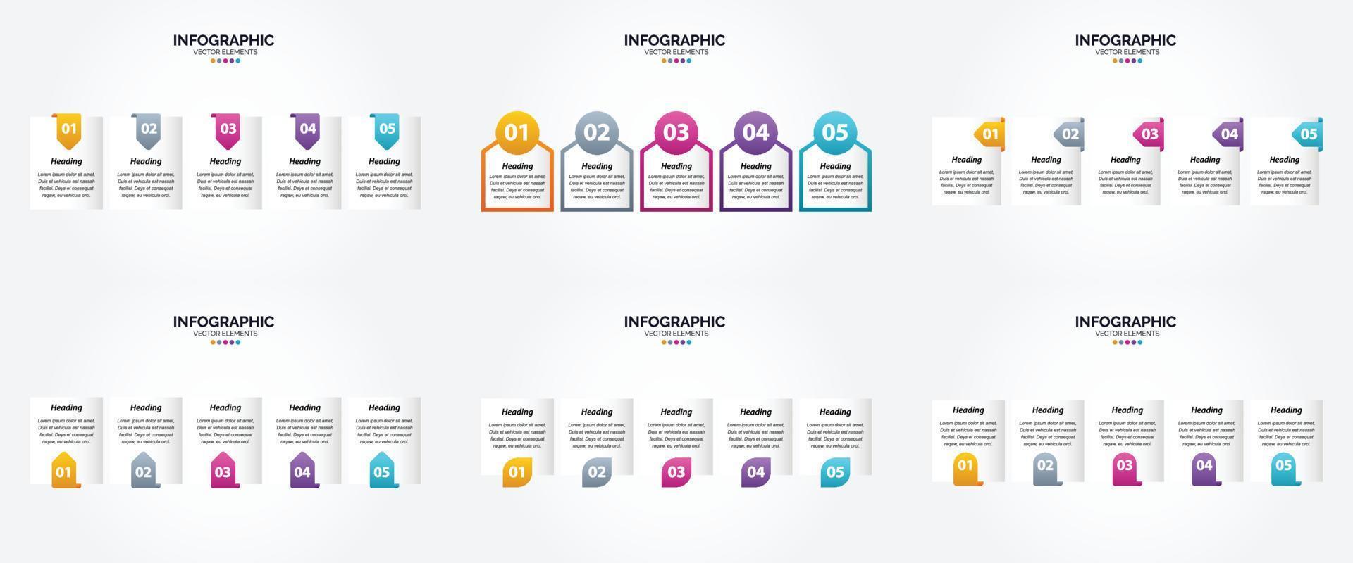 diese infografiken mit vektorgrafiken eignen sich ideal für werbung in einer broschüre. Flyer. oder Magazin. vektor