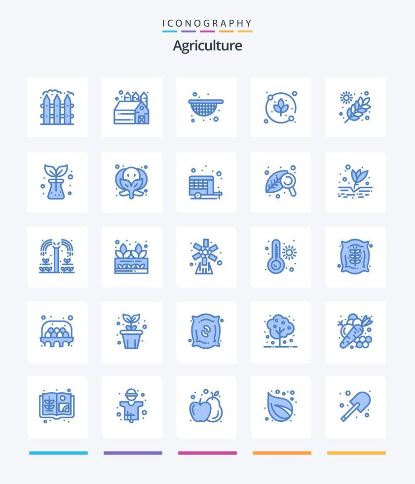 kreativ lantbruk 25 blå ikon packa sådan som lantbruk. trädgård. lantbruk. jordbruk. lantbruk vektor