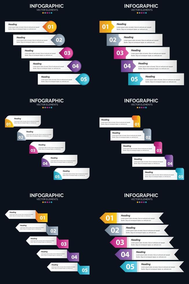 vår infographics och diagram Lägg till professionalism till några företag presentation. vektor