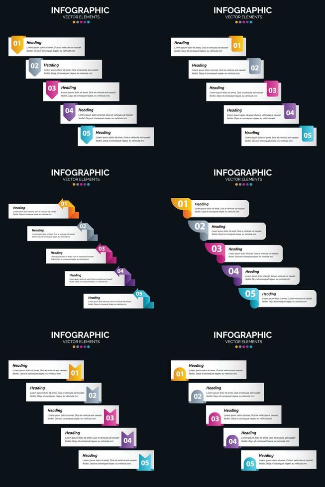 Erweitern Sie Ihre Präsentation mit Vektor-Infografiken und Zyklusdiagrammen vektor