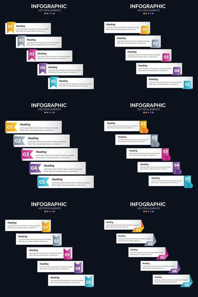 närvarande din företag begrepp med vektor infographics och tidslinjer