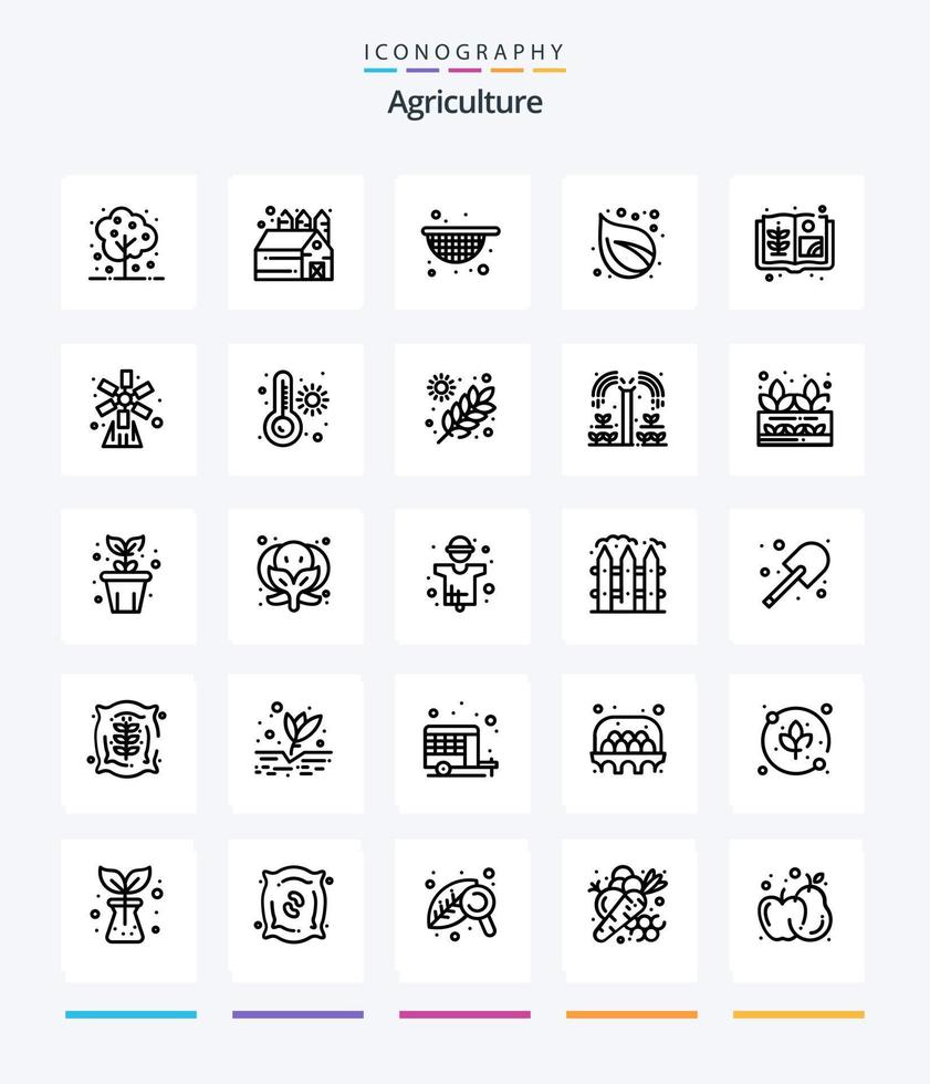 kreative landwirtschaft 25 skizzen-icon-pack wie landwirtschaft. Buch. Landwirtschaft. Landwirtschaft. Natur vektor