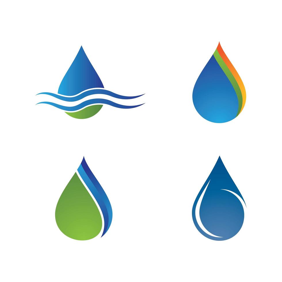 Wassertropfen-Logo-Bilder vektor