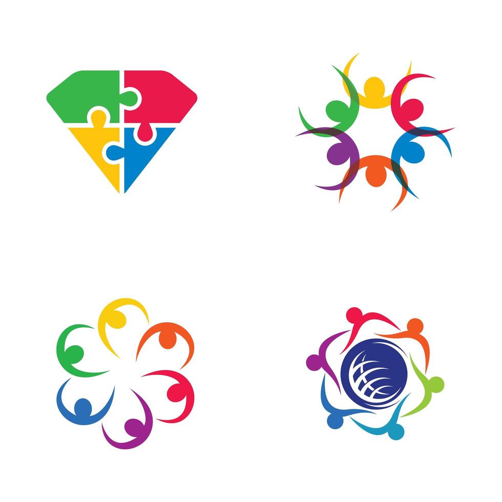 Community Care Logo Bilder Design vektor