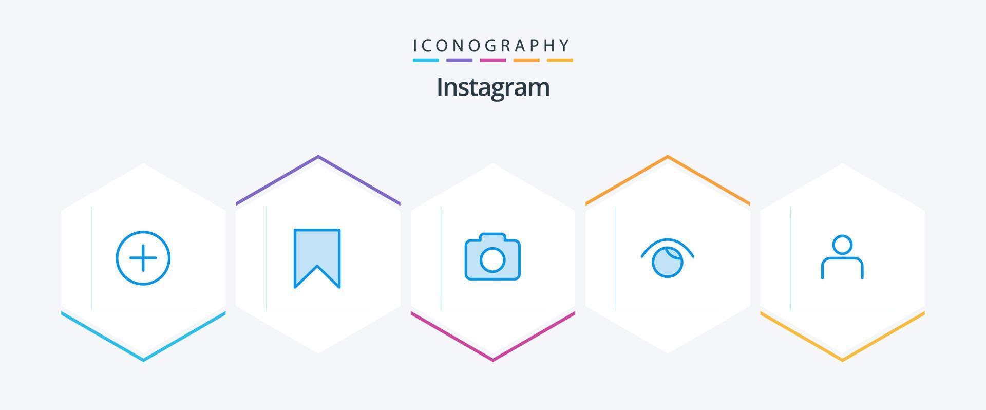 Instagram 25 blå ikon packa Inklusive profil. Instagram. Instagram. Twitter. se vektor