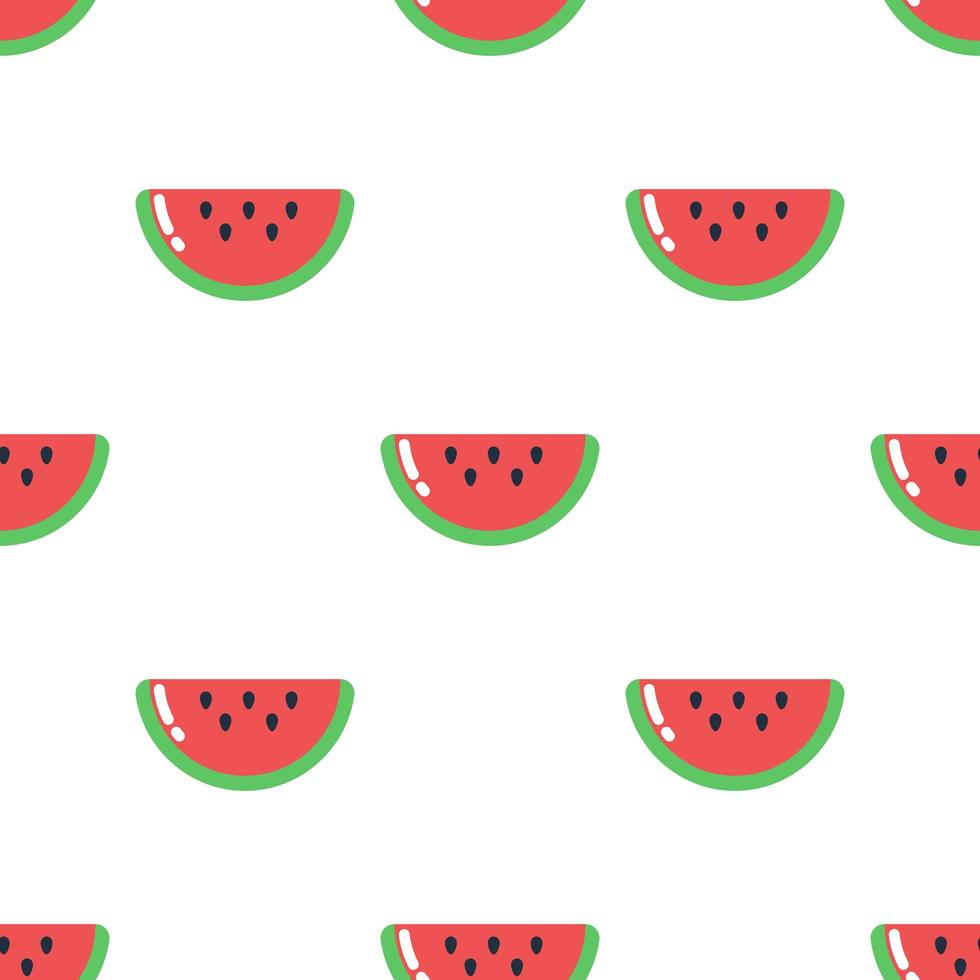 sömlös vattenmelon mönster bakgrund vektor