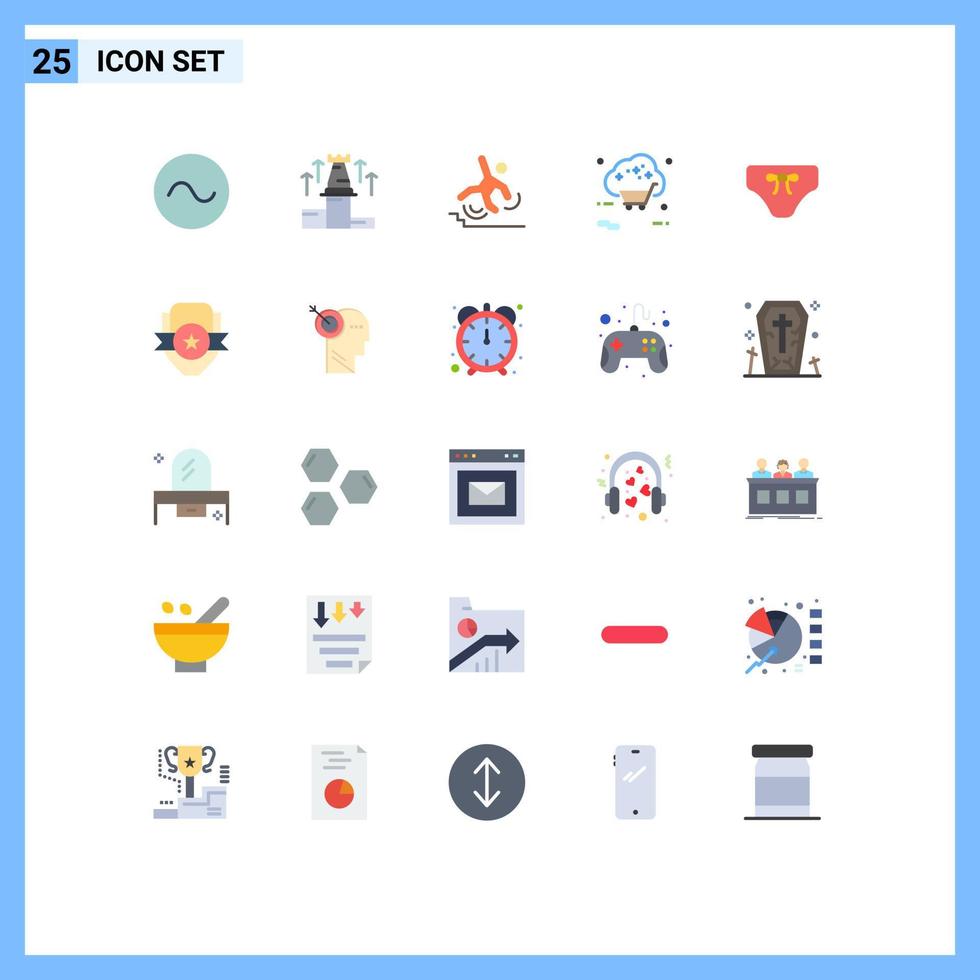 uppsättning av 25 modern ui ikoner symboler tecken för handla uppkopplad företag internet falla redigerbar vektor design element