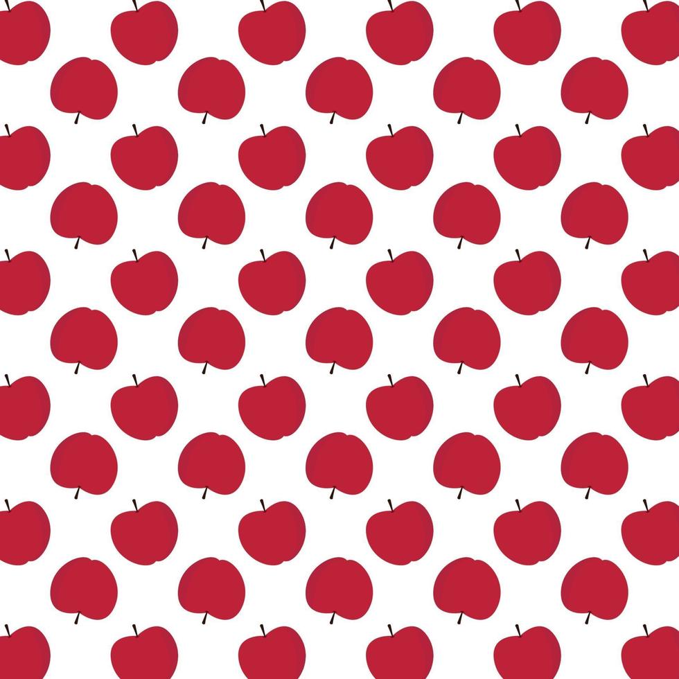 rote Äpfel Muster vektor