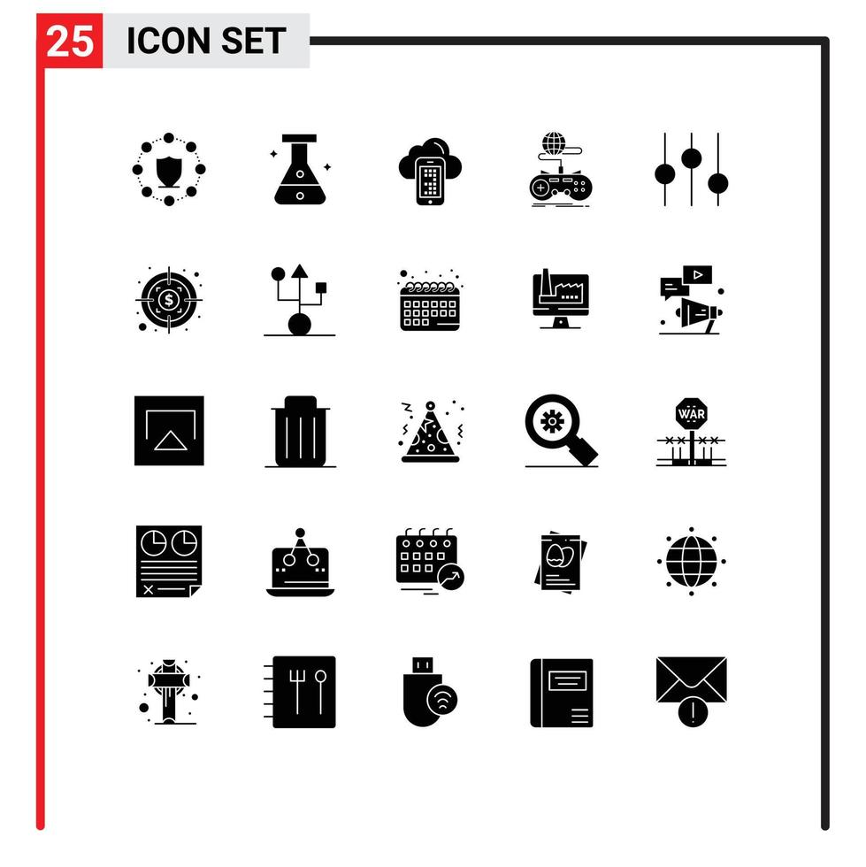 25 kreativ ikoner modern tecken och symboler av alternativ uppkopplad datoranvändning multiplayer gaming redigerbar vektor design element
