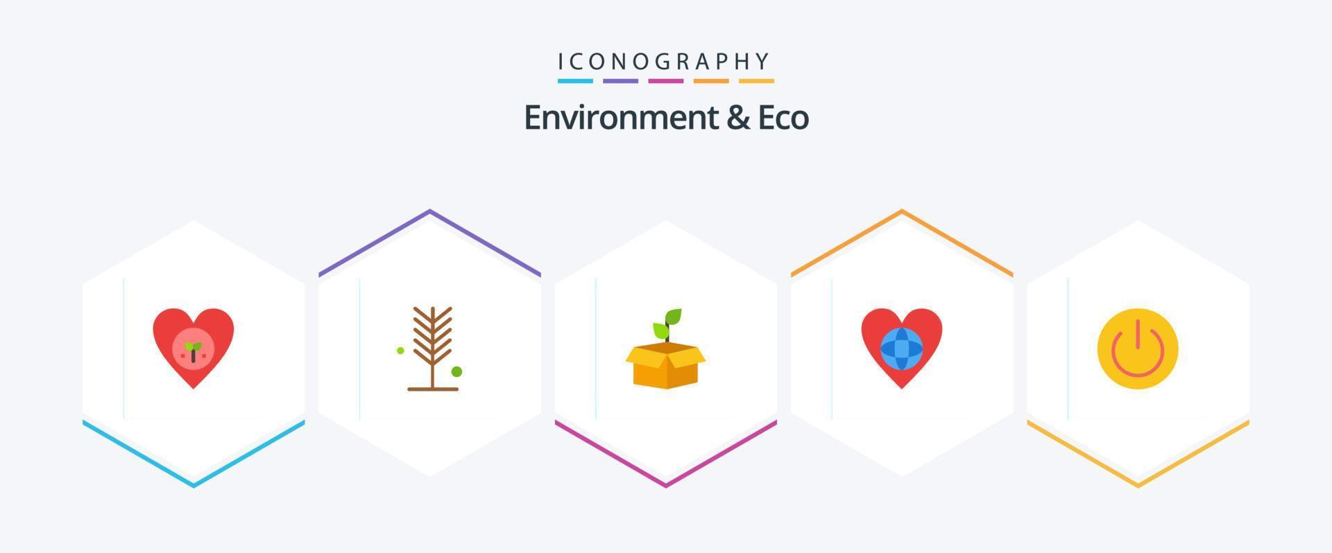 miljö och eco 25 platt ikon packa Inklusive värld. ekologi. sommar. kraft. energi vektor