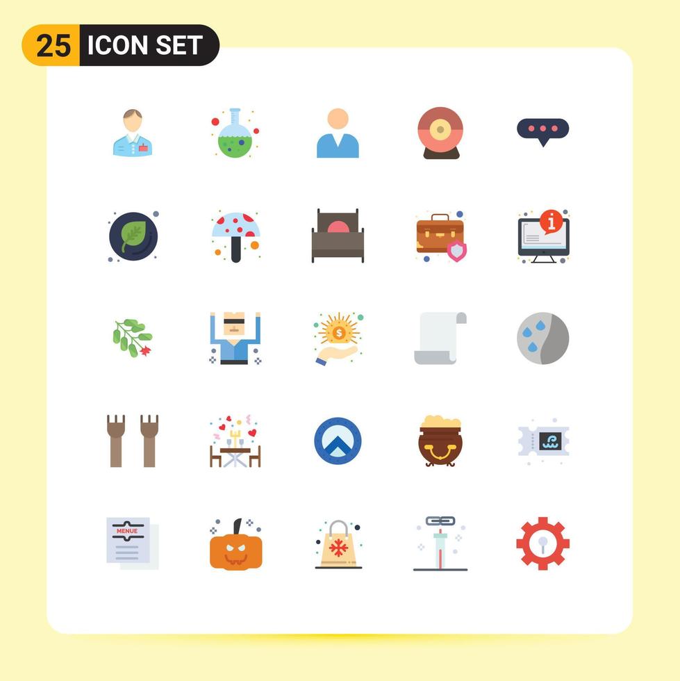 uppsättning av 25 modern ui ikoner symboler tecken för kommentar bubbla forskning säkerhet kamera redigerbar vektor design element