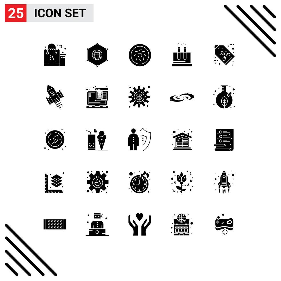 25 kreativ ikoner modern tecken och symboler av eco rör förbindelse testa ljuv redigerbar vektor design element