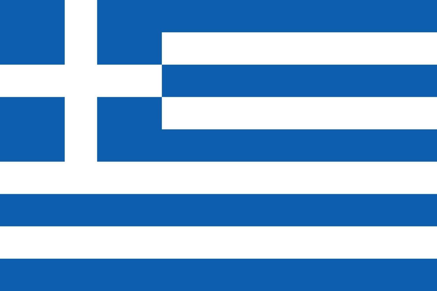 Flagge von Griechenland Vektor isolieren Banner Druck Illustration