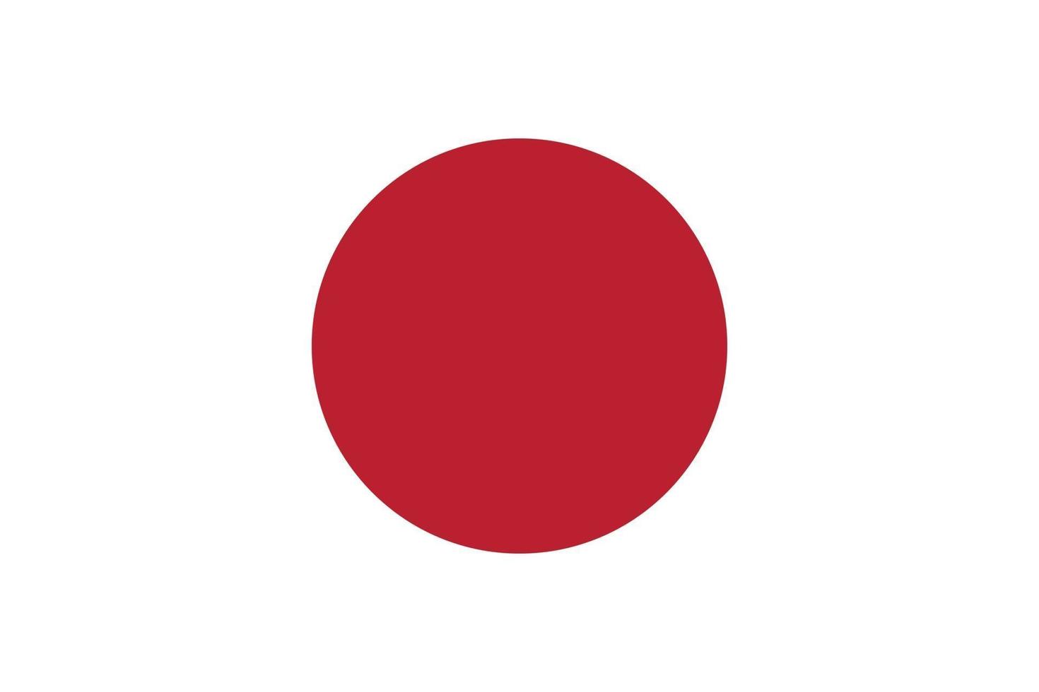 japan flagga vektor isolera webbutskrift illustration